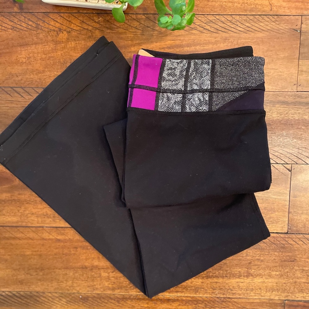 Lululemon size 10 reversible flare yoga pants